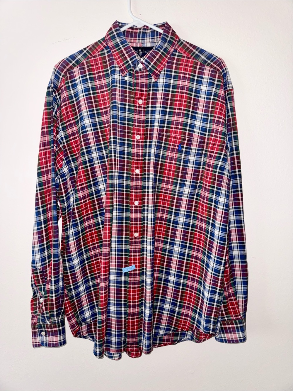 Ralph Lauren Red & Blue Plaid Button-Down Shirt